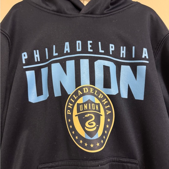 MLS Philadelphia Union Soccer medium 10/12 hooded sweatshirt - Picture 2 of 5